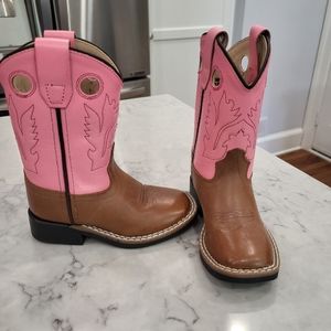 Girls Pink Cowboy Boots